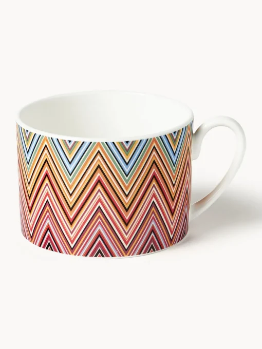 Tazas Y Mugs|Vajillas Completas>Missoni Tazas de té con platitos Jarris, 6 uds. Blanco, lila, amarillo y tonos azules