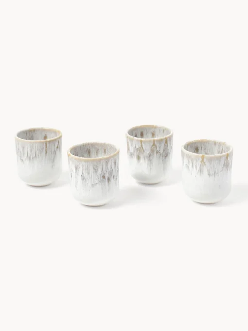 Best Tazas espresso artesanales con esmalte reactivo Danza, 4 uds. Tazas De Espresso|Vajillas Completas