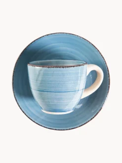 Tazas De Espresso|Vajillas Completas></noscript>Villa D'Este Home Tivoli Tazas espresso con platitos Baita Acqua, 6 uds.