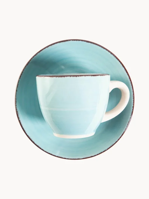 Tazas De Espresso|Vajillas Completas>Villa D'Este Home Tivoli Tazas espresso con platitos Baita Acqua, 6 uds.