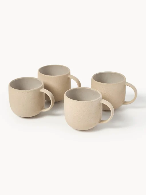 Tazas Y Mugs|Vajillas Completas>Westwing Collection Tazas Ginger, 4 uds. Beige claro, blanco Off White