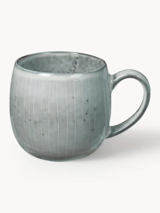 Tazas Y Mugs|Vajillas Completas>Broste Copenhagen Tazas grandes artesanales , 2 uds. Nordic Sea