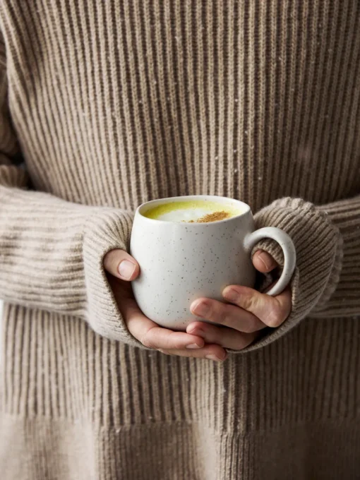 Tazas Y Mugs|Vajillas Completas>Broste Copenhagen Tazas grandes artesanales , 2 uds. Nordic Vanilla