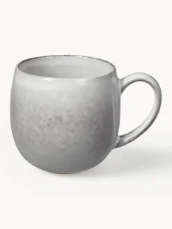 Tazas Y Mugs|Vajillas Completas>Broste Copenhagen Tazas grandes artesanales de gres , 2 uds. Nordic Sand