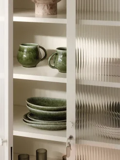 Tazas Y Mugs|Vajillas Completas></noscript>Westwing Collection Tazas grandes artesanales Macey, 4 uds. Tonos verdes brillantes