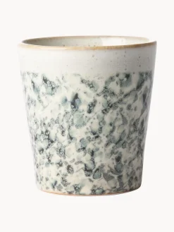 Tazas Y Mugs|Vajillas Completas></noscript>HKLIVING Tazas pequeñas artesanales 70's, 4 uds. Tonos beige y verdes salvia