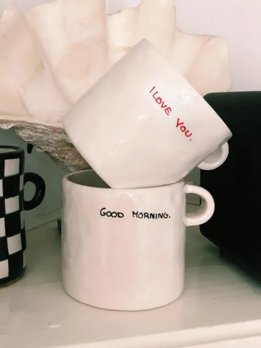 Sale Tazas pintadas a mano Perfect Morning, 2 uds. Tazas Y Mugs|Vajillas Completas