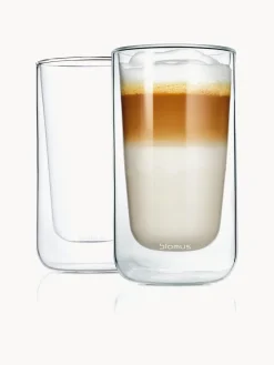 Tazas Y Mugs|Vajillas Completas>blomus Tazas termo de vidrio de doble pared Nero, 2 uds.