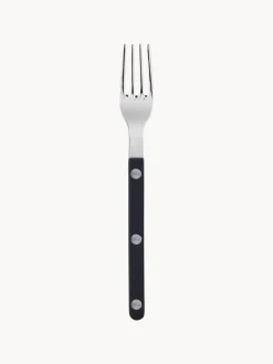 Cubiertos Individuales|Juego De Cubiertos>Sabre Paris Tenedor para tarta de acero inoxidable Bistrot Negro, plateado