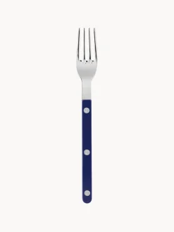 Cubiertos Individuales|Juego De Cubiertos>Sabre Paris Tenedor para tarta de acero inoxidable Bistrot Azul oscuro, plateado