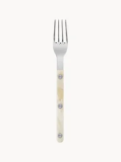 Cubiertos Individuales|Juego De Cubiertos>Sabre Paris Tenedor para tarta de acero inoxidable Bistrot Beige, plateado