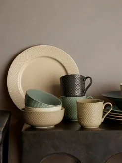 Online Tetera de porcelana con relieves Rhombe, 1,9 L Tazas Y Mugs|Vajillas Completas