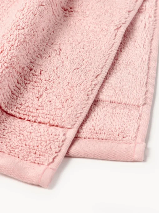 Toallas|Mantas>Westwing Collection Toalla con borde a rayas Luxe, tamaños diferentes Melocotón