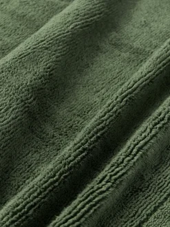 Toallas|Mantas></noscript>Westwing Collection Toalla con borde a rayas Luxe, tamaños diferentes Verde oscuro