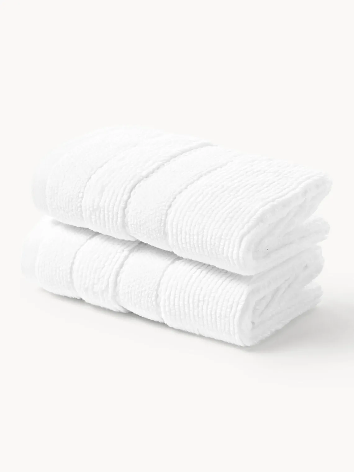 Outlet Toalla con borde a rayas Luxe, tamaños diferentes Toallas|Mantas