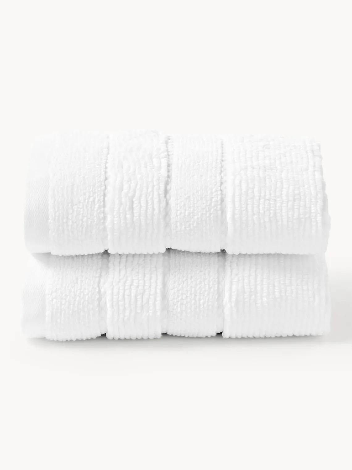 Outlet Toalla con borde a rayas Luxe, tamaños diferentes Toallas|Mantas