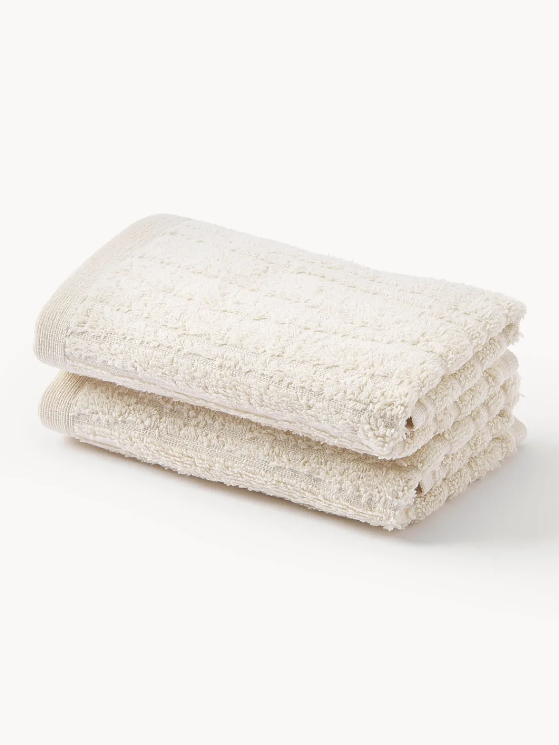 Toallas|Mantas>Westwing Collection Toalla de algodón Audrina, tamaños diferentes Beige claro