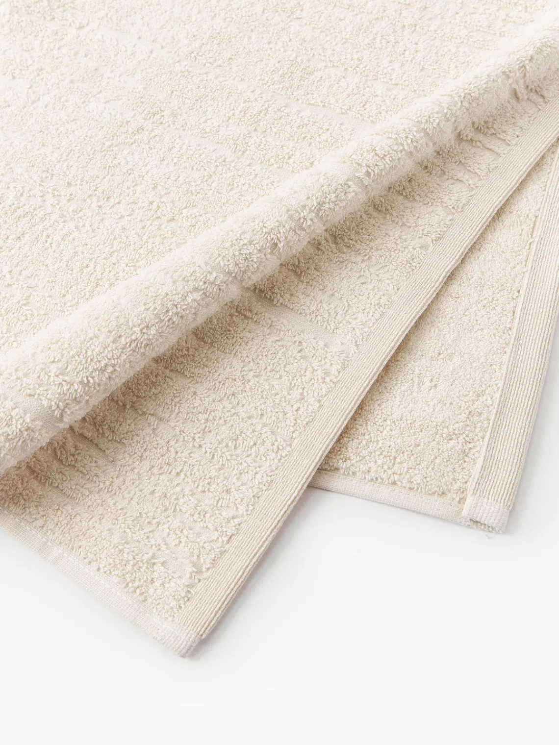 Toallas|Mantas>Westwing Collection Toalla de algodón Audrina, tamaños diferentes Beige claro