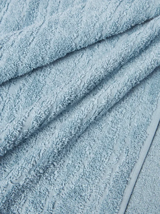 Toallas|Mantas>Westwing Collection Toalla de algodón Audrina, tamaños diferentes Gris azulado