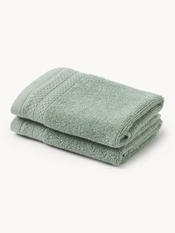 Toallas|Mantas>Westwing Collection Toalla de algodón ecológico Premium, tamaños diferentes Verde salvia