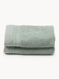 Toallas|Mantas></noscript>Westwing Collection Toalla de algodón ecológico Premium, tamaños diferentes Verde salvia