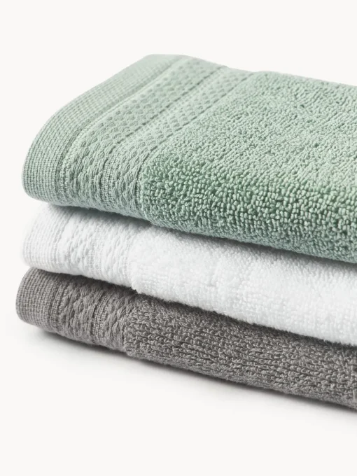 Toallas|Mantas>Westwing Collection Toalla de algodón ecológico Premium, tamaños diferentes Verde salvia