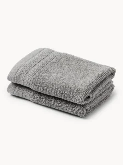 Toallas|Mantas>Westwing Collection Toalla de algodón ecológico Premium, tamaños diferentes Gris oscuro