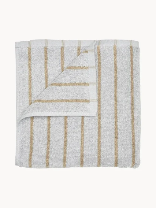 Toallas|Mantas>blomus Toalla de algodón ecológico Arto Gris claro, beige