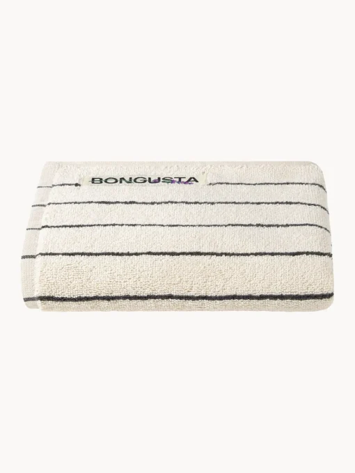 Toallas De Playa|Toallas>Bongusta Toalla de algodón ecológico Naram, tamaños diferentes Blanco Off White, negro