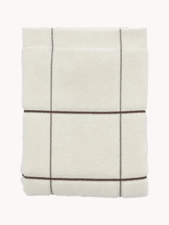 Toallas|Mantas></noscript>Södahl Toalla de mano Vista Blanco Off White, marrón oscuro