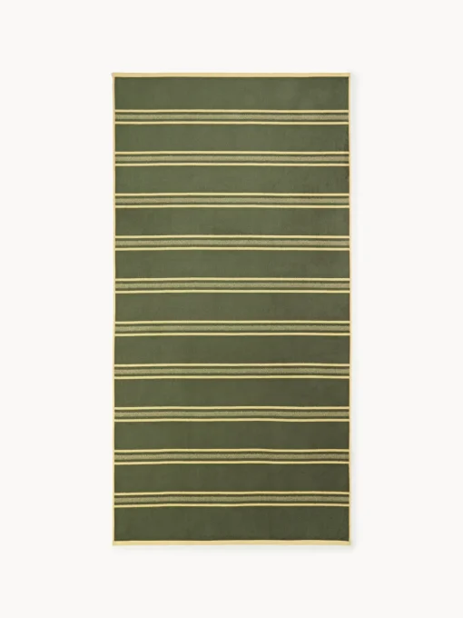 Toallas De Playa|Accesorios De Playa>Westwing Collection Toalla de playa a rayas Torres Amarillo claro, verde