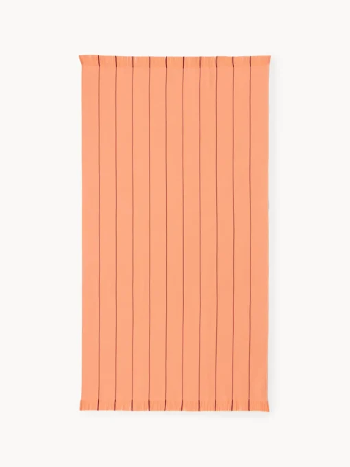 Toallas De Playa|Mantas>Westwing Collection Toalla de playa con flecos Piero Naranja, marrón