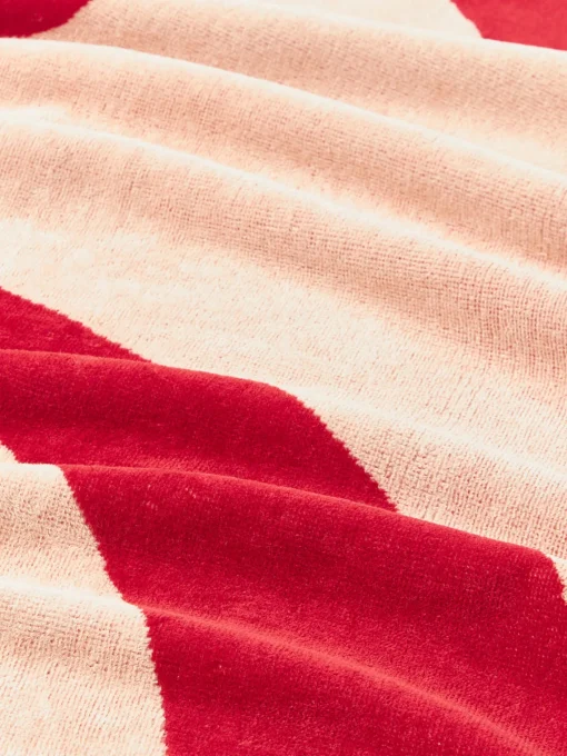 Hot Toalla de playa de terciopelo con estampado ondulado Pia Toallas De Playa|Mantas
