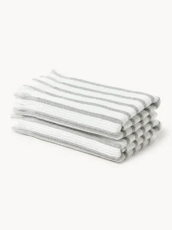 Toallas|Mantas>Westwing Collection Toalla lavabo Irma, tamaños diferentes Blanco, gris claro