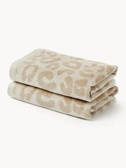 Toallas|Mantas>Westwing Collection Toalla Leo, tamaños diferentes Blanco crema, beige