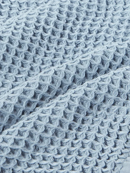 Toallas|Mantas>Westwing Collection Toalla texturizada Ines, tamaños diferentes Azul claro