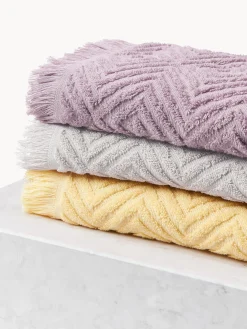 Toallas|Mantas></noscript>Westwing Collection Toalla texturizada Jacqui, tamaños diferentes Lavanda