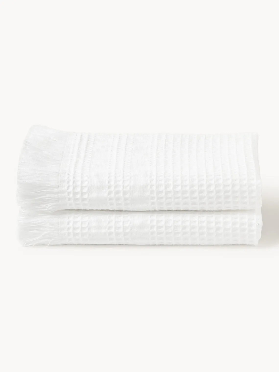 Toallas|Mantas>Westwing Collection Toalla tipo gofre Yara, tamaños diferentes Blanco