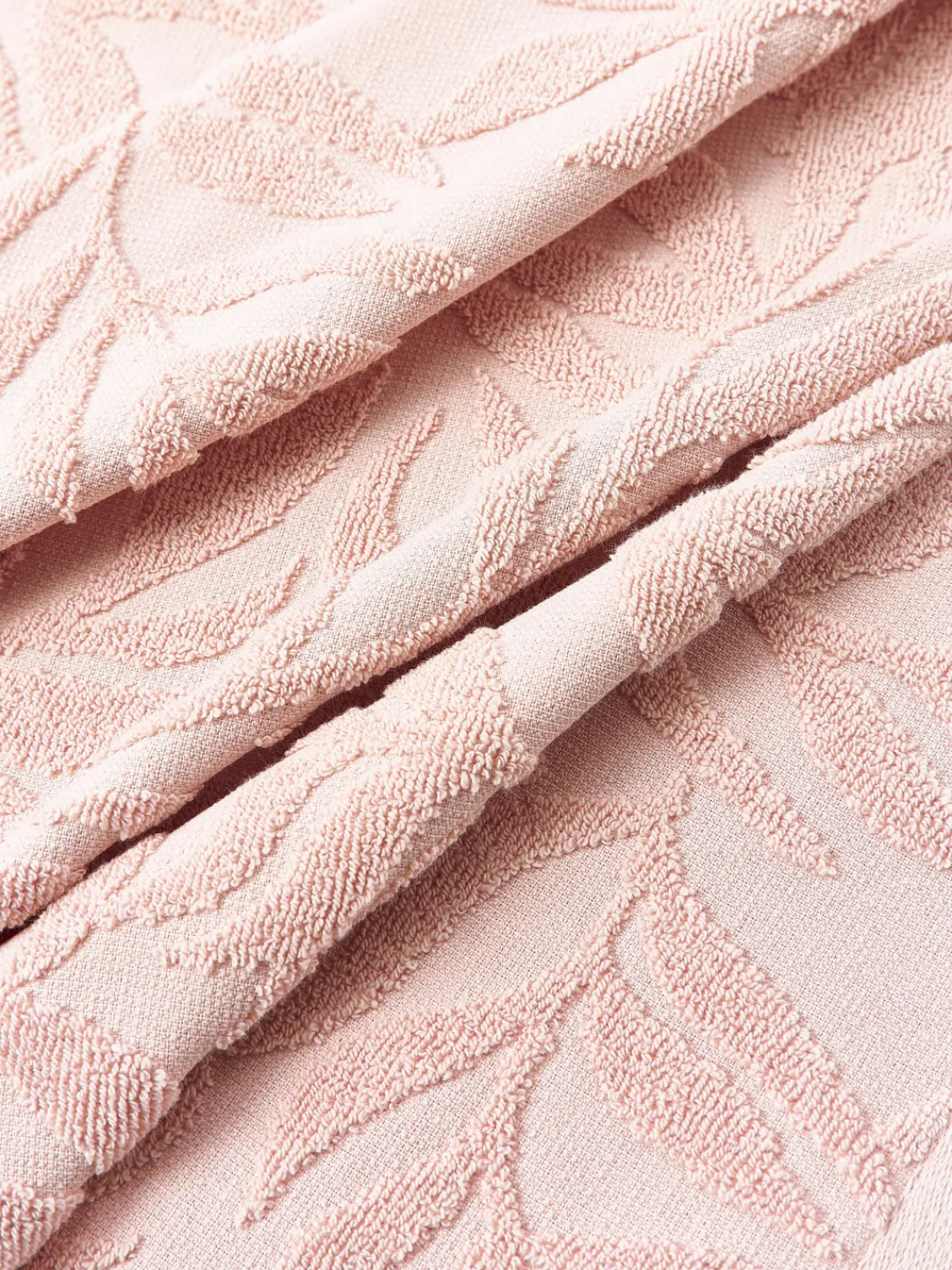 Clearance Toallas de algodón con relieves Leaf, tamaños diferentes Toallas|Toallas