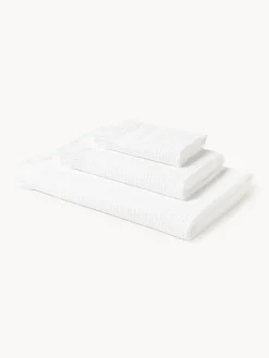 Toallas|Mantas>Westwing Collection Toallas tipo gofre Yara, tamaños diferentes Blanco