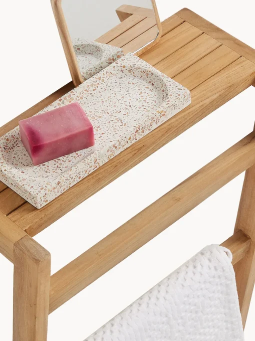 Toalleros|Estanterías De Baño> Toallero de pared de teca Kuveni
