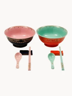 New Vajilla artesanal Asia, 2 comensales (10 pzas.) Menaje De Mesa