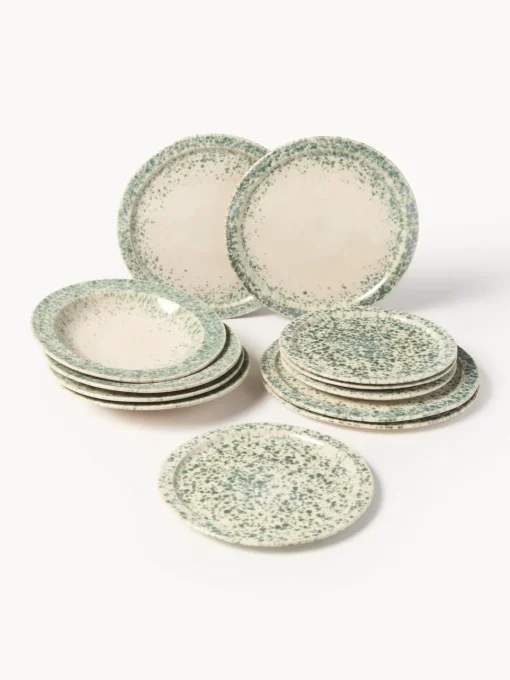 Discount Vajilla artesanal Bernardo, 4 comensales (12 piezas) Vajillas Completas|Menaje De Mesa