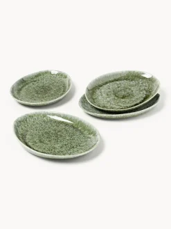 Vajillas Completas|Menaje De Mesa></noscript>Westwing Collection Vajilla artesanal con forma orgánica Macey, 12 pzas. Tonos verdes brillante