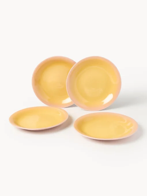 Vajillas Completas|Menaje De Mesa>Westwing Collection Vajilla artesanal Marguerite, 4 comensales, 12 pzas. Rosa claro, amarillo claro
