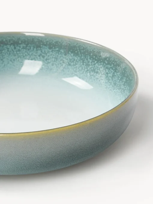 Vajillas Completas|Menaje De Mesa>Westwing Collection Vajilla con esmalte reactivo Havana, 12 pzas. Tonos azules