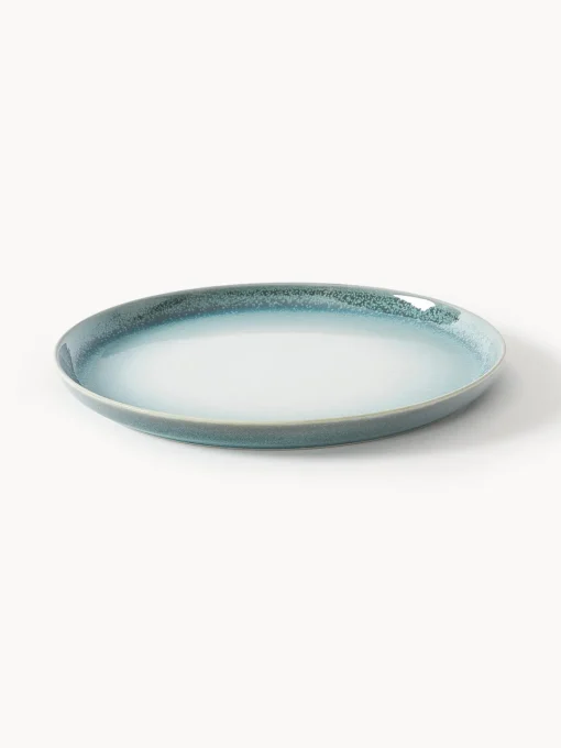 Vajillas Completas|Menaje De Mesa>Westwing Collection Vajilla con esmalte reactivo Havana, 12 pzas. Tonos azules