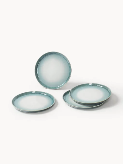 Vajillas Completas|Menaje De Mesa>Westwing Collection Vajilla con esmalte reactivo Havana, 12 pzas. Tonos azules