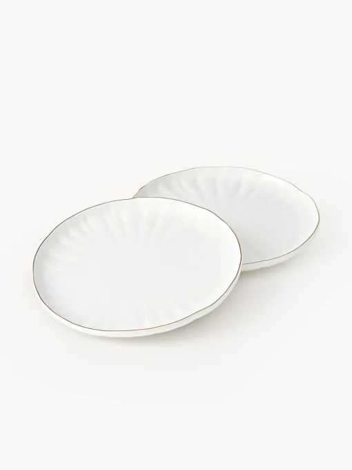 Discount Vajilla de porcelana con relieves Sali, 4 comensales (12 pzas.) Vajillas Completas|Menaje De Mesa