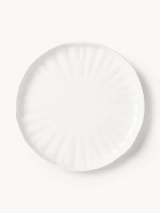 Vajillas Completas|Menaje De Mesa>Westwing Collection Vajilla de porcelana con relieves Sali, 4 comensales (12 pzas.) Blanco